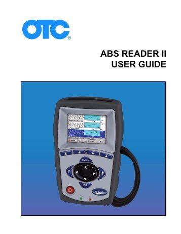 ABS READER II USER GUIDE - OTC