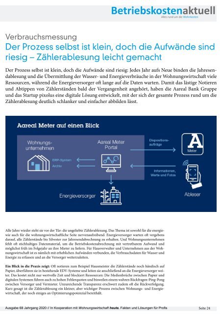 Betriebskosten Aktuell - Ausgabe Dezember 2020