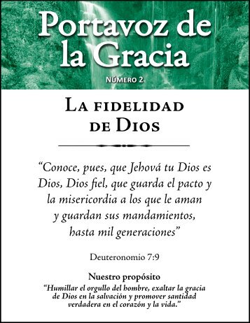 Portavoz de la Gracia   La fidelidad de Dios