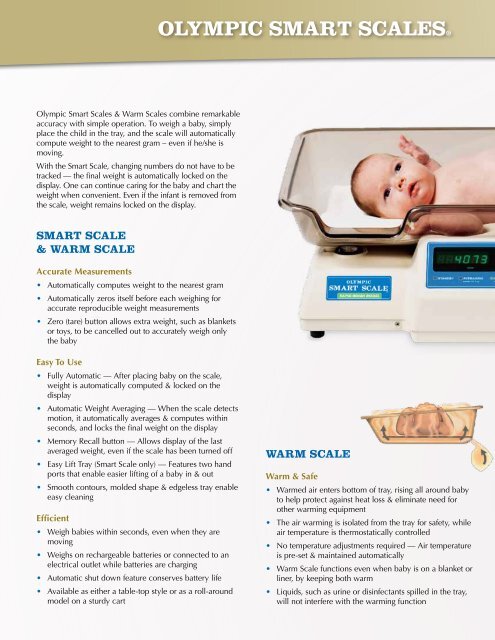 Olympic Smart and Warm Scales - Natus Medical Incorporated