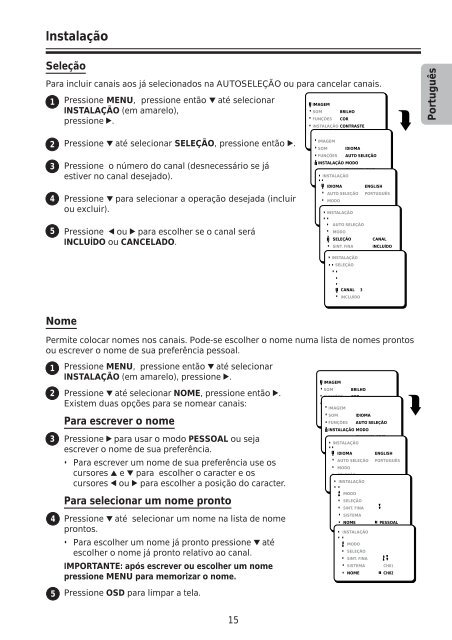 Manual de Instruções Manual de Instrucciones - Philips