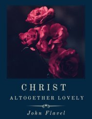 Christ Altogether Lovely by John Flavel