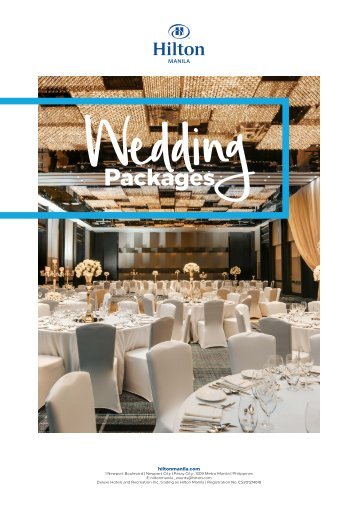 Hilton Manila Wedding Package 50 PAX