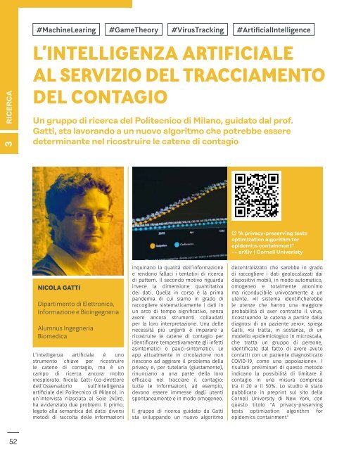 MAP - Magazine Alumni Politecnico di Milano #8 - AUTUNNO 2020 - EDIZIONE SPECIALE COVID-19