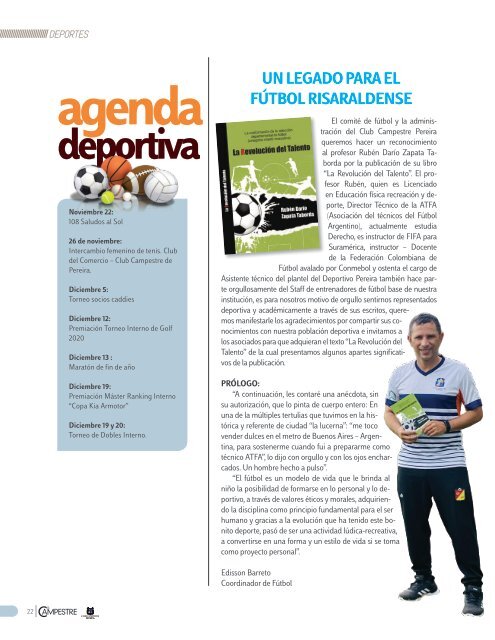 Revista Club Campestre Diciembre 2020