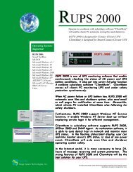 RUPS 2000 UPS Monitoring and Control software - Nova Electric