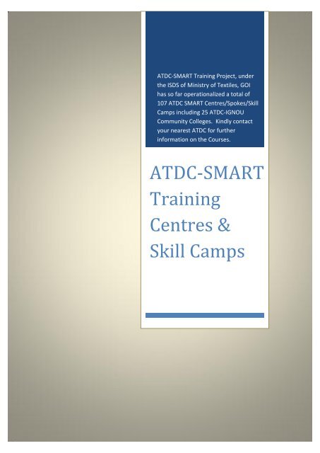 #39 SMART #39 :Contact Details ATDC #39 SMART #39 :Contact Details ATDC