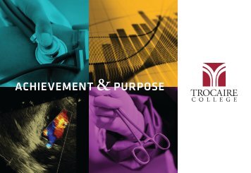 Achievement & Purpose: Start Your Trocaire Story
