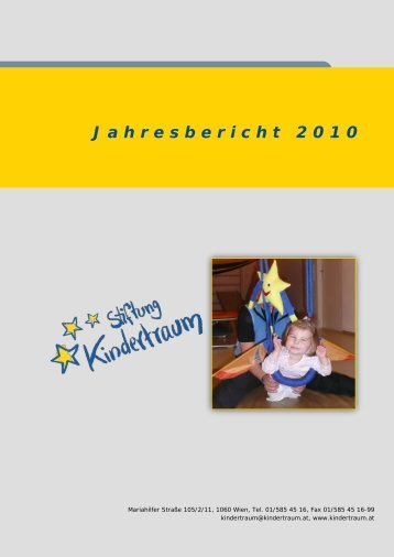 Firmenkooperationen 2010 - Stiftung Kindertraum