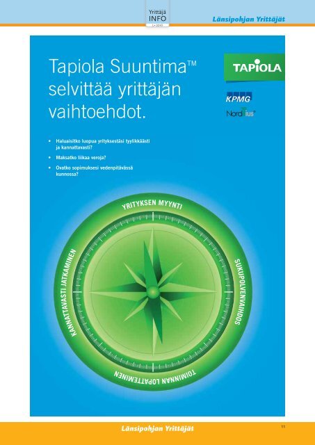 Tässä numerossa mm. - Suomen Yrittäjät