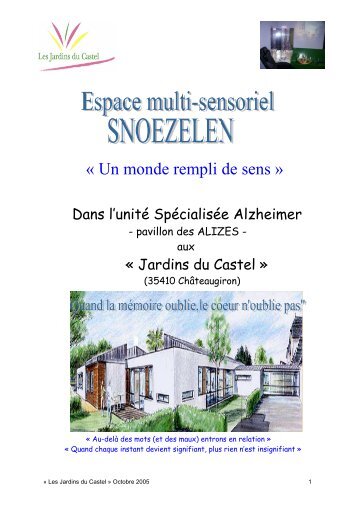 livret ESPACE SNOEZELEN - Les Jardins du Castel