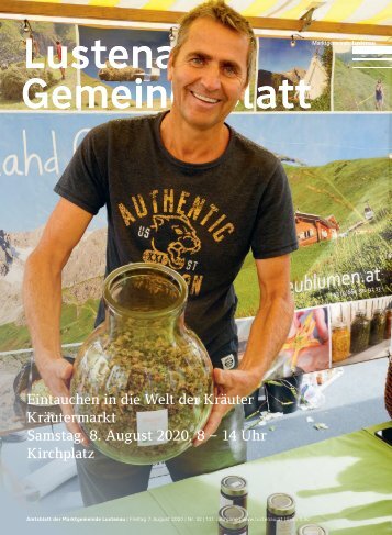Lustenauer Gemeindeblatt Nr. 32 | Freitag 7. August 2020