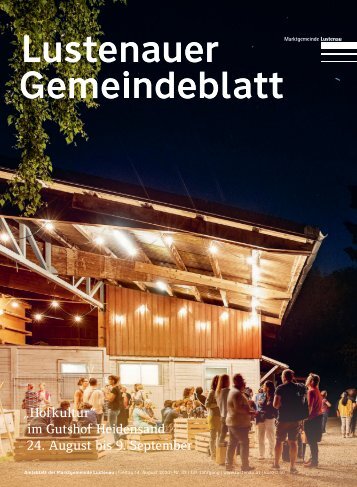 Lustenauer Gemeindeblatt Nr. 33 | 14. August 2020