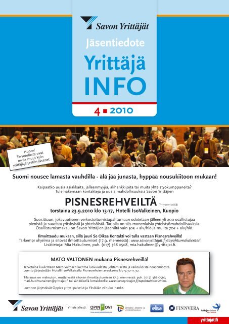 Pisnesrehveillä - Suomen Yrittäjät