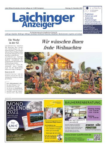 Laichinger Anzeiger 22.12.2020