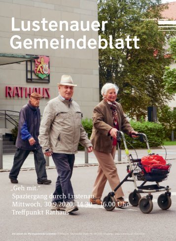 Lustenauer Gemeindeblatt Nr. 39 | Freitag 25. September 2020