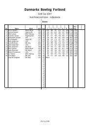 Danmarks Bowling Forbund - Bowling-Danmark