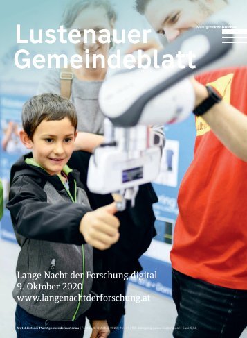 Lustenauer Gemeindeblatt Nr. 41 | Freitag 9. Oktober 2020