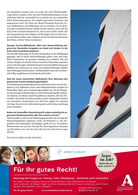 STADTMAGAZIN Bremen Januar 2021