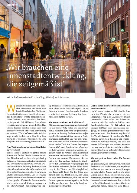 STADTMAGAZIN Bremen Januar 2021