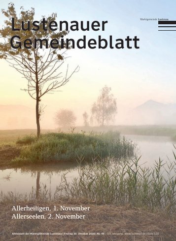 Lustenauer Gemeindeblatt Nr. 44 | Freitag 30. Oktober 2020