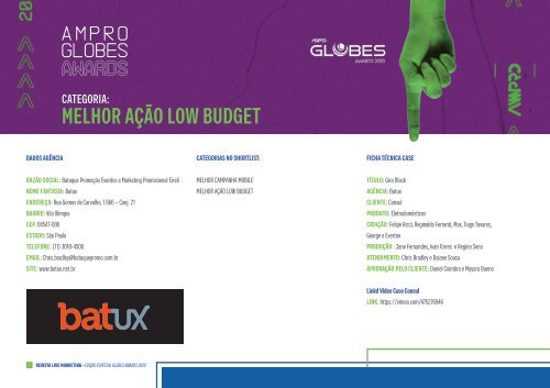 Edição Especial Ampro Globes Awards 2020