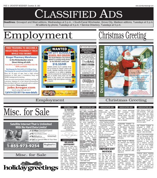 Groveport Messenger - December 20th, 2020