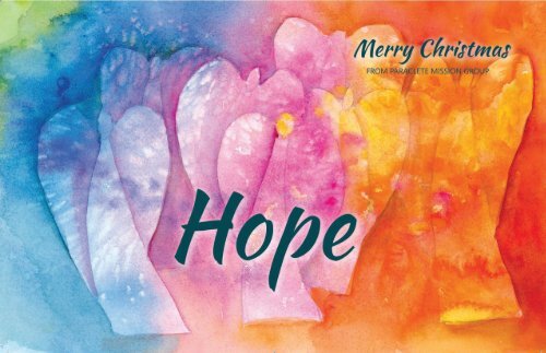 2020 Christmas Greetings from Paraclete Mission Group