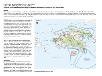 A Timeline of Taíno Development in the Virgin Islands