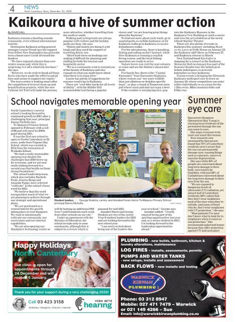 North Canterbury News: December 23, 2020