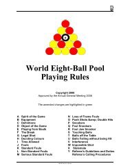The Pattaya 8-Ball Pool League Playing Rules - Pattaya-Funtown.com