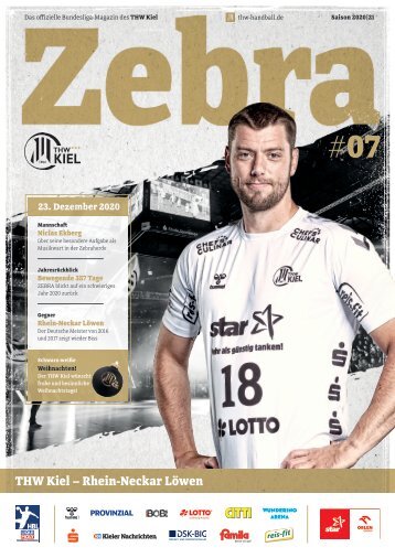 ZEBRA Hallenheft THW Kiel vs. Rhein-Neckar Löwen am 23.12.2020 in Kiel