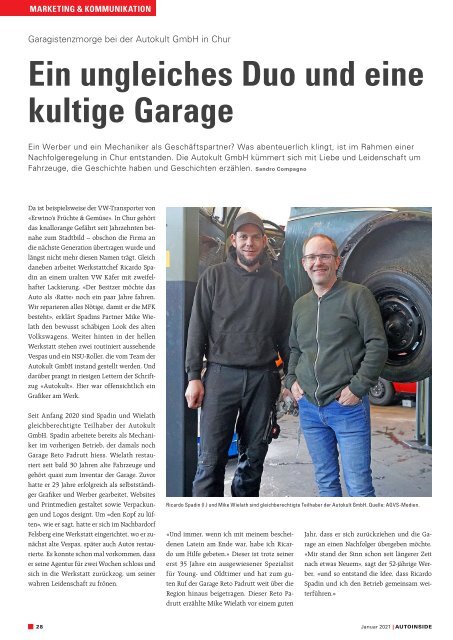 AUTOINSIDE Ausgabe 1 – Januar 2021