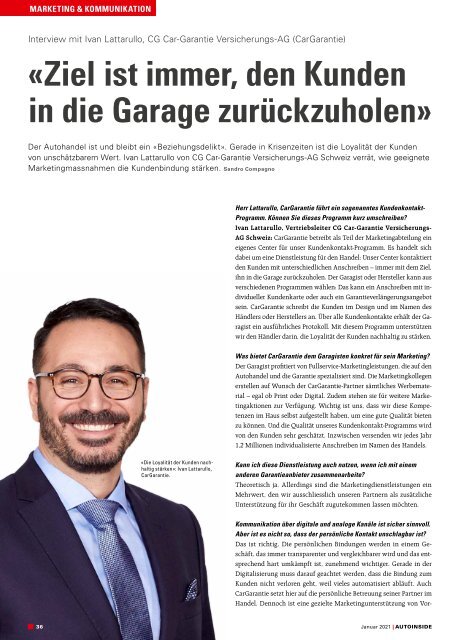 AUTOINSIDE Ausgabe 1 – Januar 2021