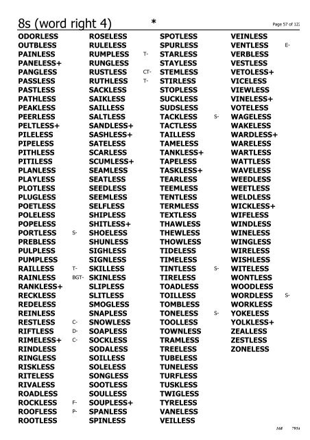 8s from stuff plus 4 - Irish Scrabble