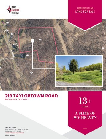 218 Taylortown Road Marketing Flyer