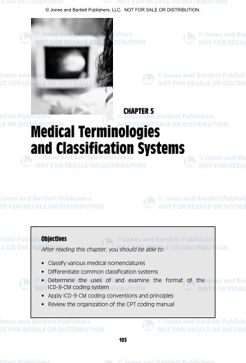 Medical Terminologies and Classification Systems - Jones & Bartlett ...