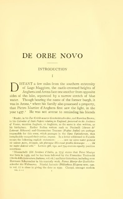 De Orbe Novo, The Eight Decades of Peter Martyr d'Anghera Vol. 1 (of 2)