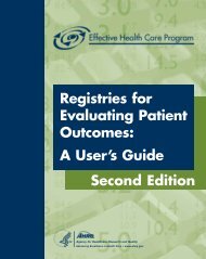 Registries for Evaluating Patient Outcomes - AHRQ Effective Health ...