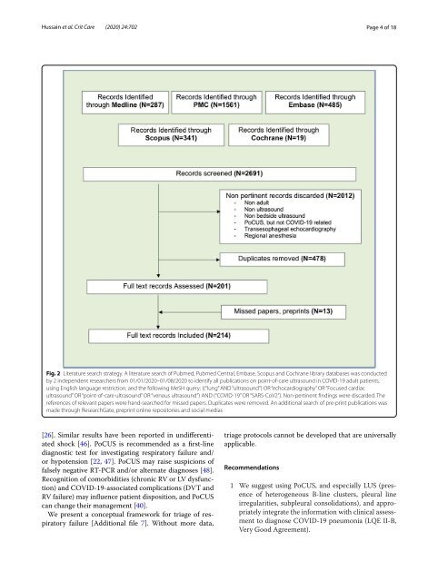 Hussein A et al. Crit Care 2020 Multi‑organ point‑of‑care ultrasound for COVID‑19 (PoCUS4COVID): international expert consensus