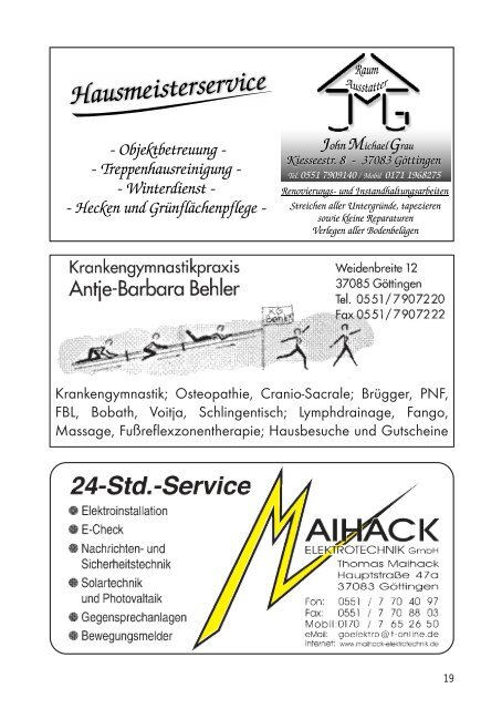 Nachrichten - Werbegemeinschaft Geismar-Treuenhagen