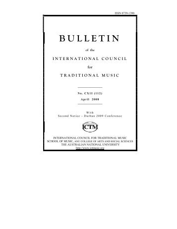 BULLETIN - International Council for Traditional Music