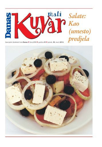 Salate: Kao (umesto) predjela - Danas