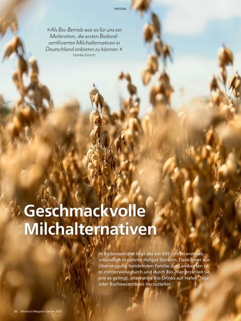 Alnatura Magazin Januar 2021