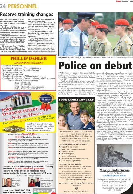 Edition 1204, December 11, 2008 - Department of Defence