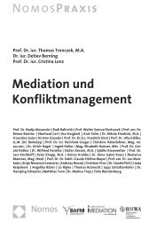 Mediation und Konfliktmanagement NomosPRAXis - Advoplus ...