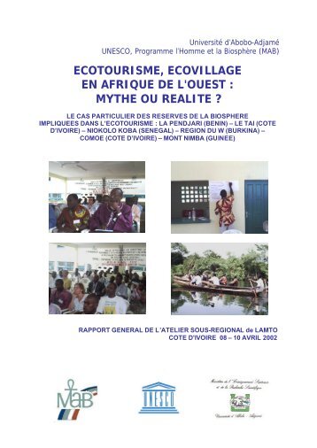 ECOTOURISME, ECOVILLAGE EN AFRIQUE DE L'OUEST ... - TEC