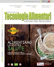 Tecnologie Alimentari N°1 2016