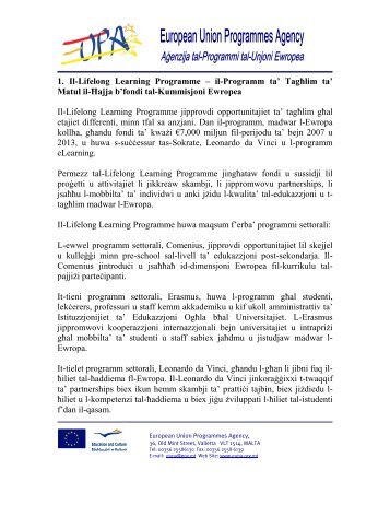 1 LLP Bil-Malti - Lifelong Learning Programme - EUPA