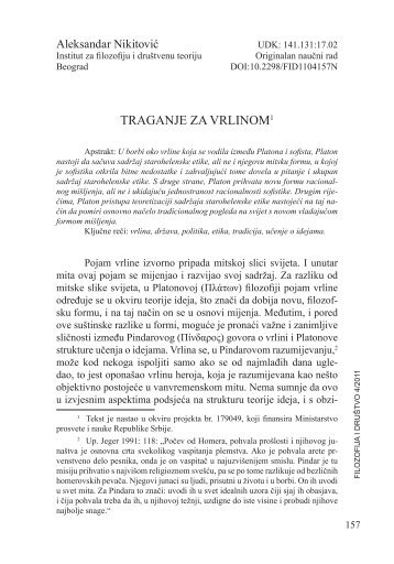 PDF 524 KB - Institut za filozofiju i društvenu teoriju